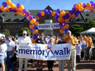 Dick Lundgren and family participate in the Memory Walk every year
