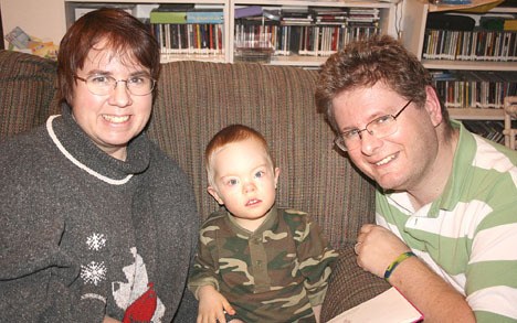 sandy and Robert Clayton with their 3-year-old son