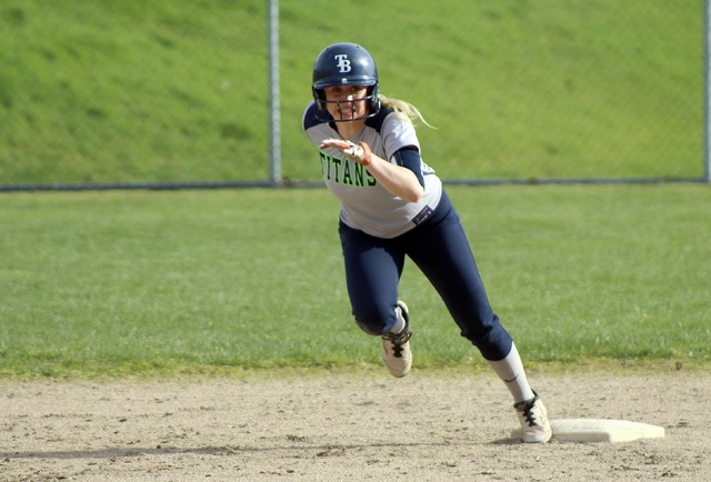 Kenzie Palmer reached base in each of her three plate appearances for the Titans. TERRENCE HILL