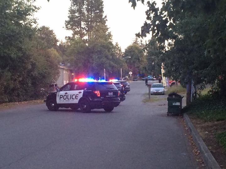 Federal Way police respond to a Monday night shooting in the 29400 block of 18th Avenue South. Contributed photo