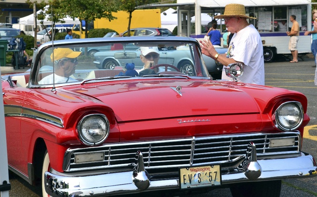 A record crowd checked out over 150 classic cars