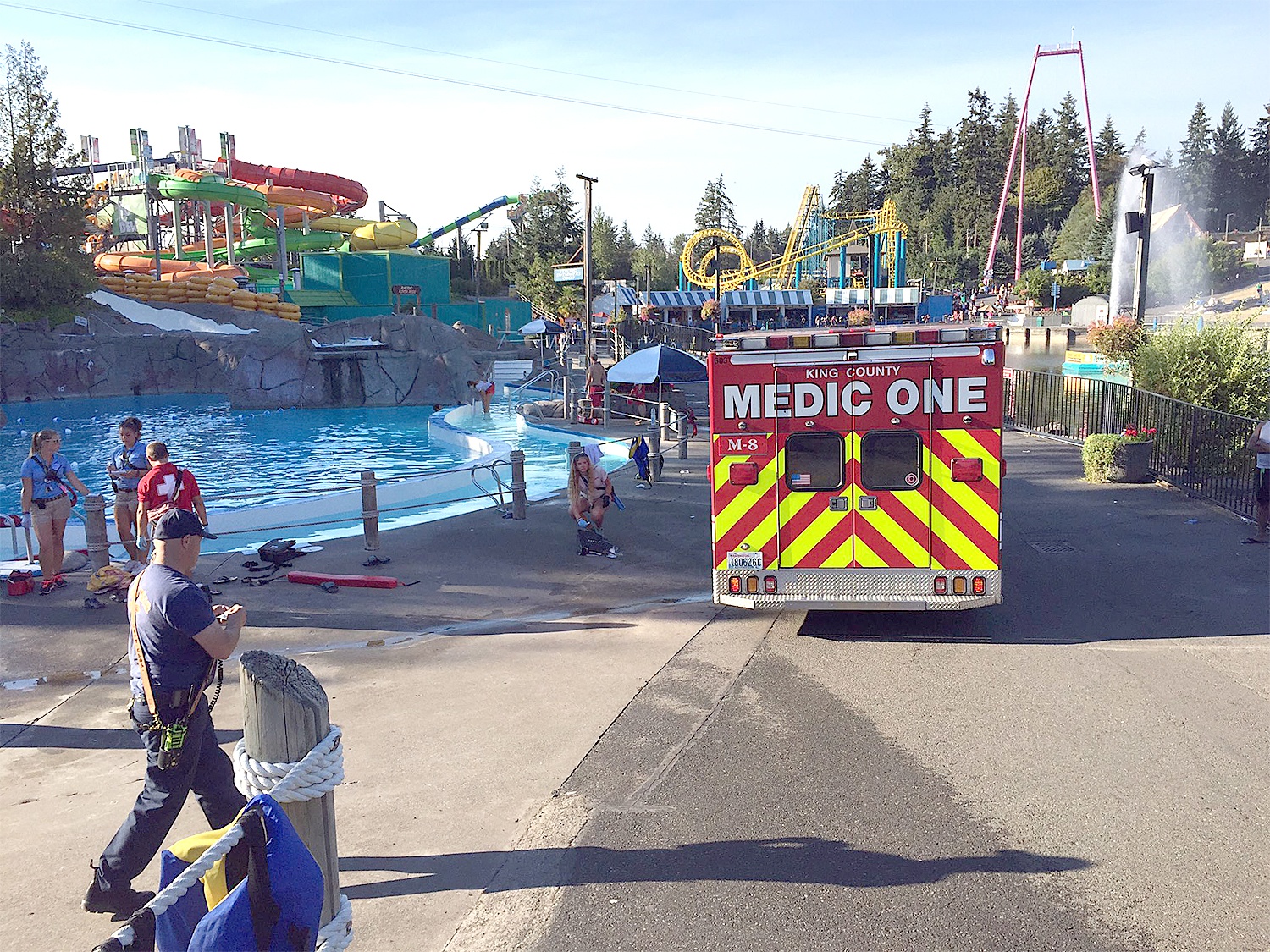 A 33-year-old man drowned Saturday at Wild Waves Theme Park. Photo courtesy of South King Fire and Rescue