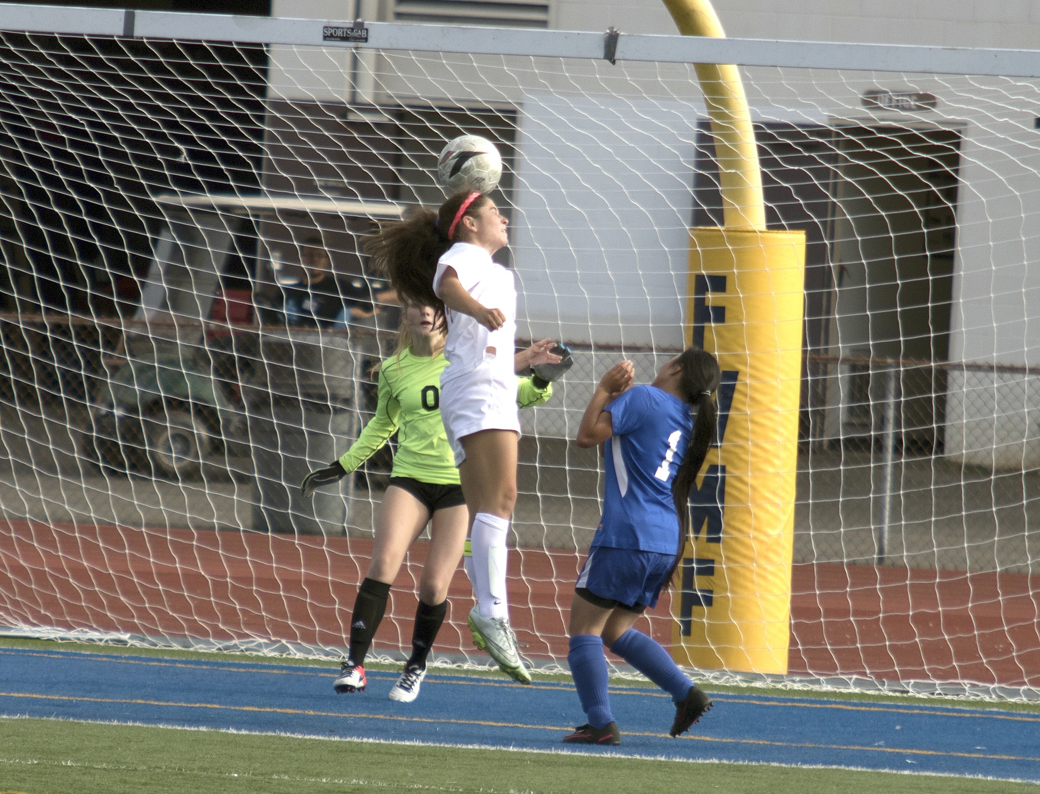 Hailey Still became the school's all-time leading scorer in just her first game with Thomas Jefferson soccer. Photo by Richard Blaster