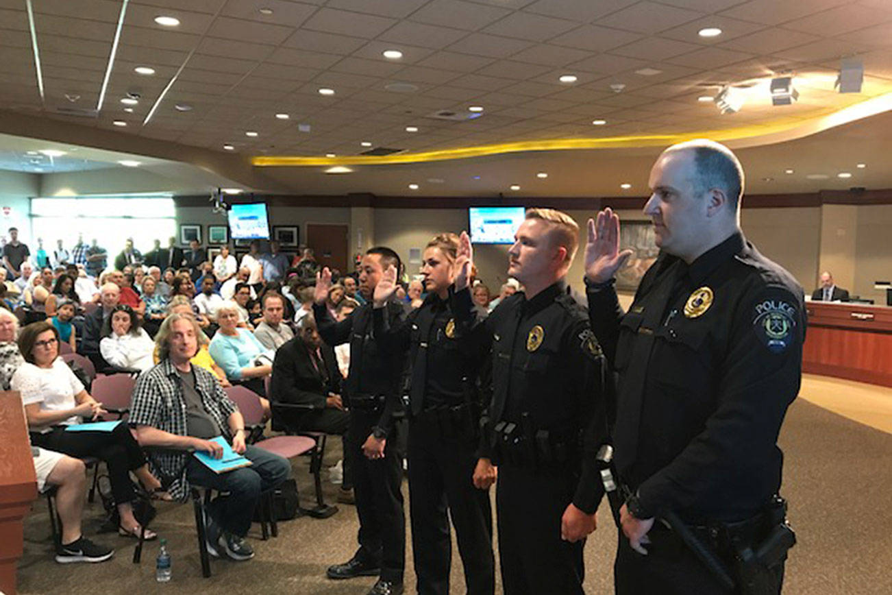 New Federal Way Police Department officers sworn in