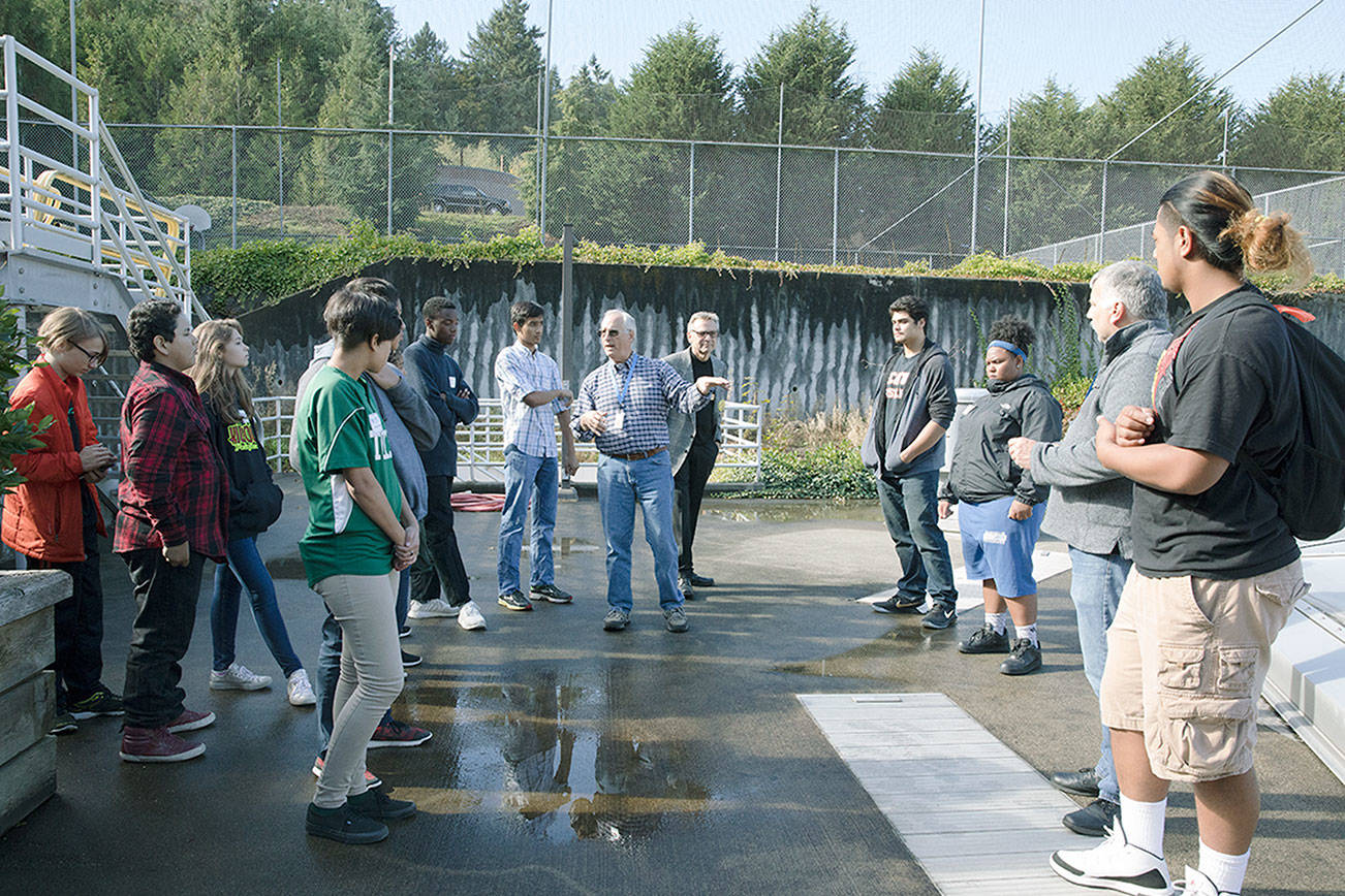 Federal Way students learn about career opportunities during Lakota treatment plant tour