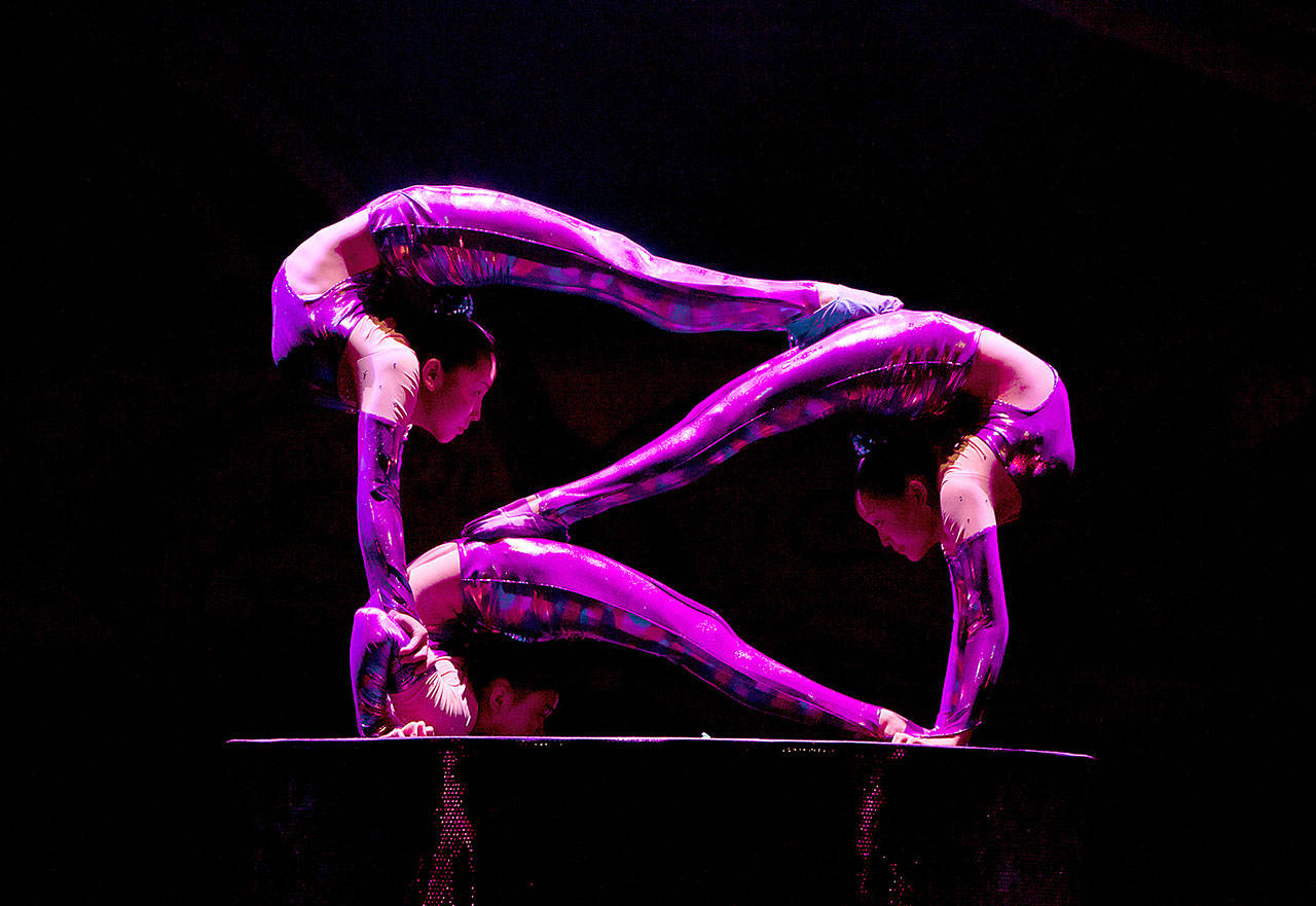 Performers from the Golden Dragon Acrobats will take the stage at the Federal Way Performing Arts and Event Center on Jan. 12. Contributed photo