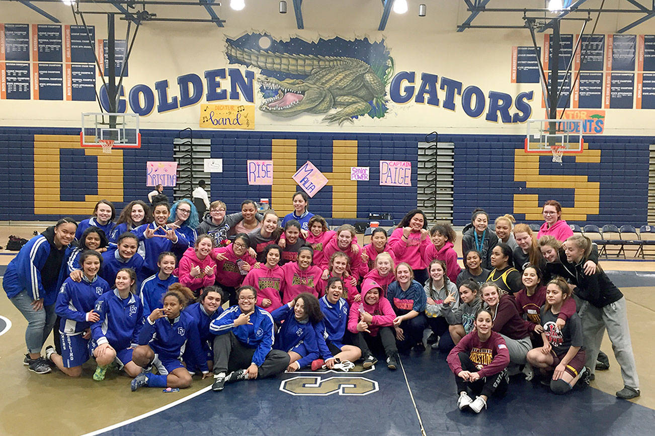 Federal Way girls wrestling program celebrated at all-city meet