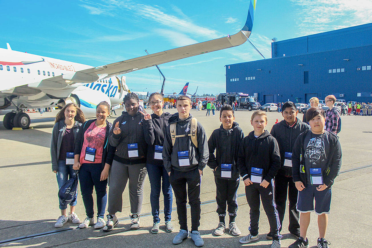Federal Way students soar at Alaska Airlines Aviation Day