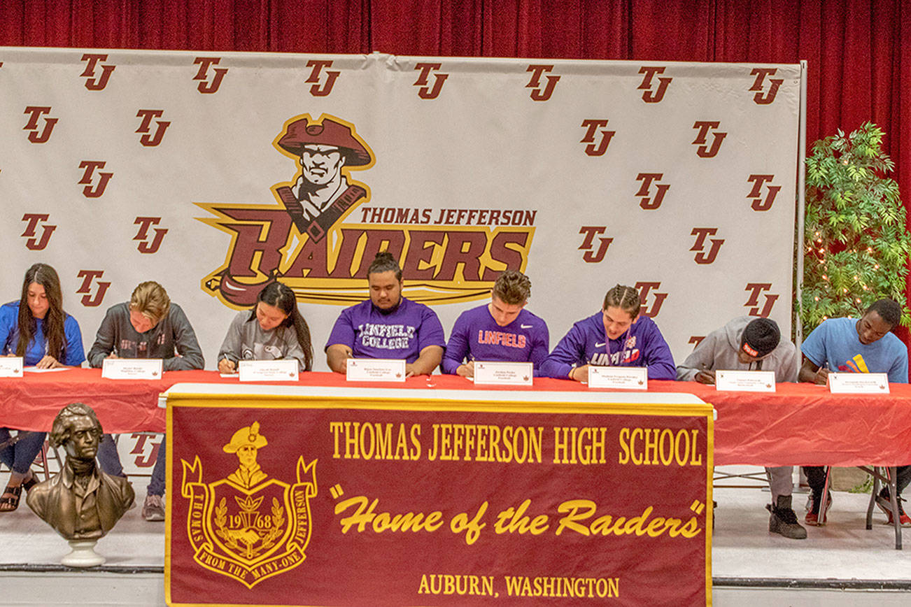 Thomas Jefferson High School athletes to sign with colleges