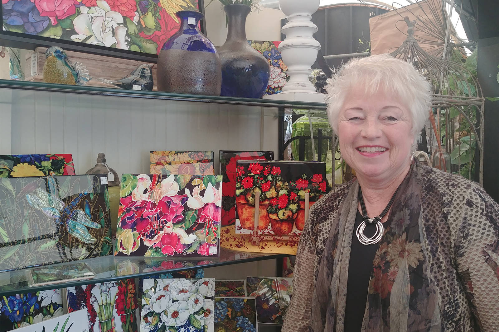 Sharon Jensen, owner of Branches Gift Shop and Garden Centre in Federal Way.