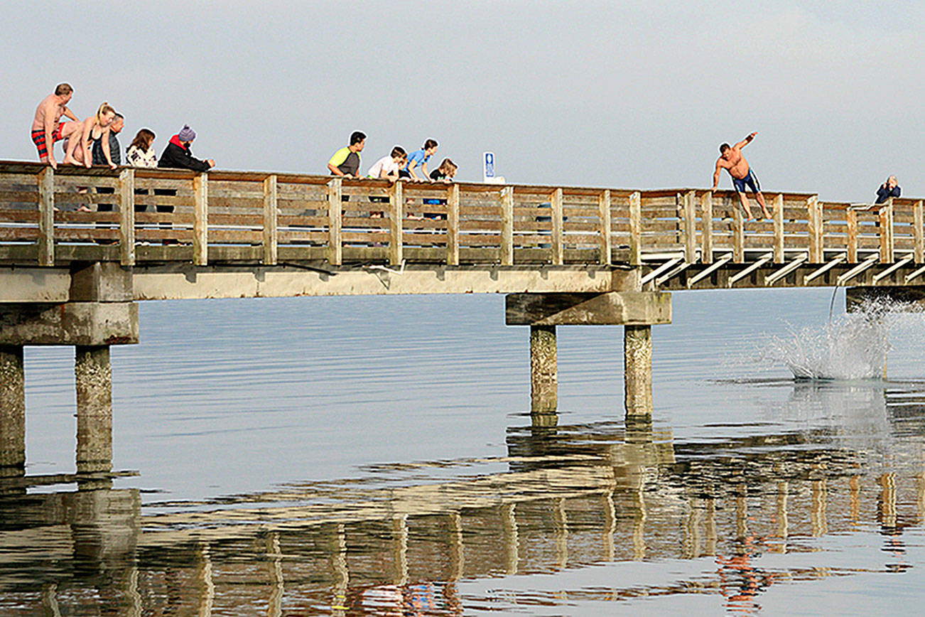 Locals take a dip on New Year’s Day