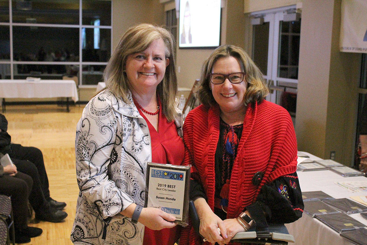 Deputy Mayor Susan Honda was recognized as the best city leader. Olivia Sullivan/staff photo