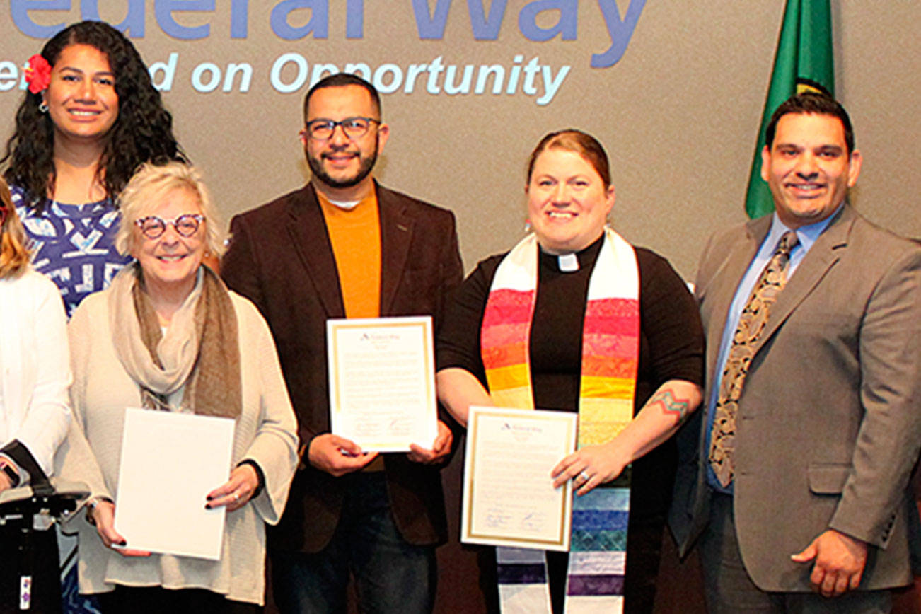 The city of Federal Way recognized June as Pride Month for the first time in the city’s history at the June 18 council meeting. Photo courtesy of the City of Federal Way.