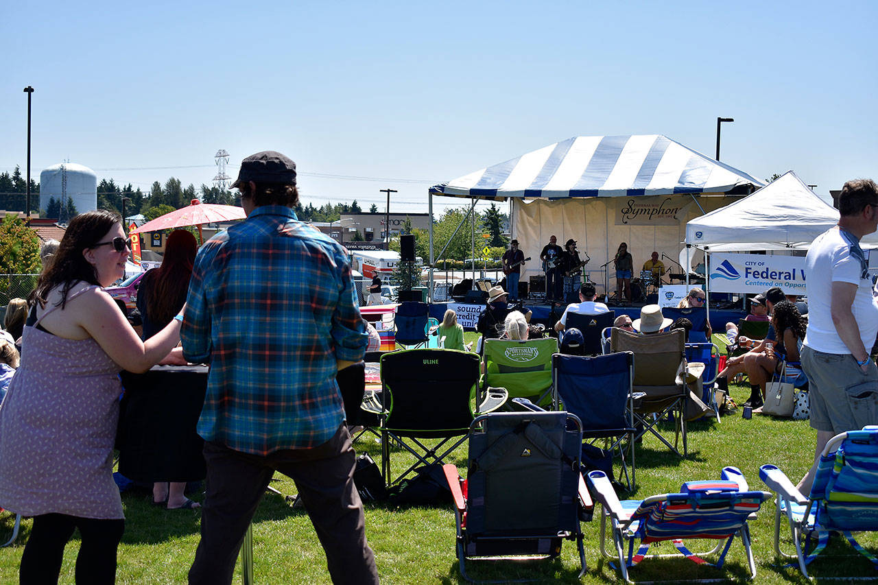 A packed Rhythm and Brews Festival had Federal Way residents swaying to the music. Haley Donwerth/staff photo