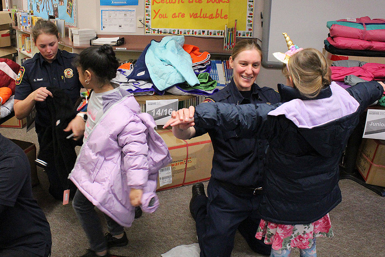 South King Fire breaks donation milestone of 1,000 winter coats to local students