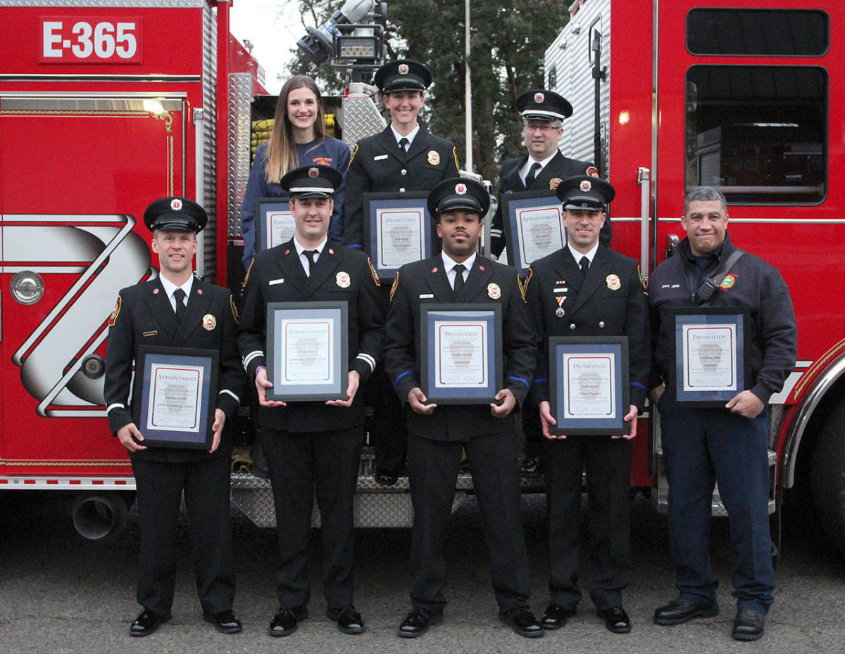 11 South King Fire members recognized for department promotions