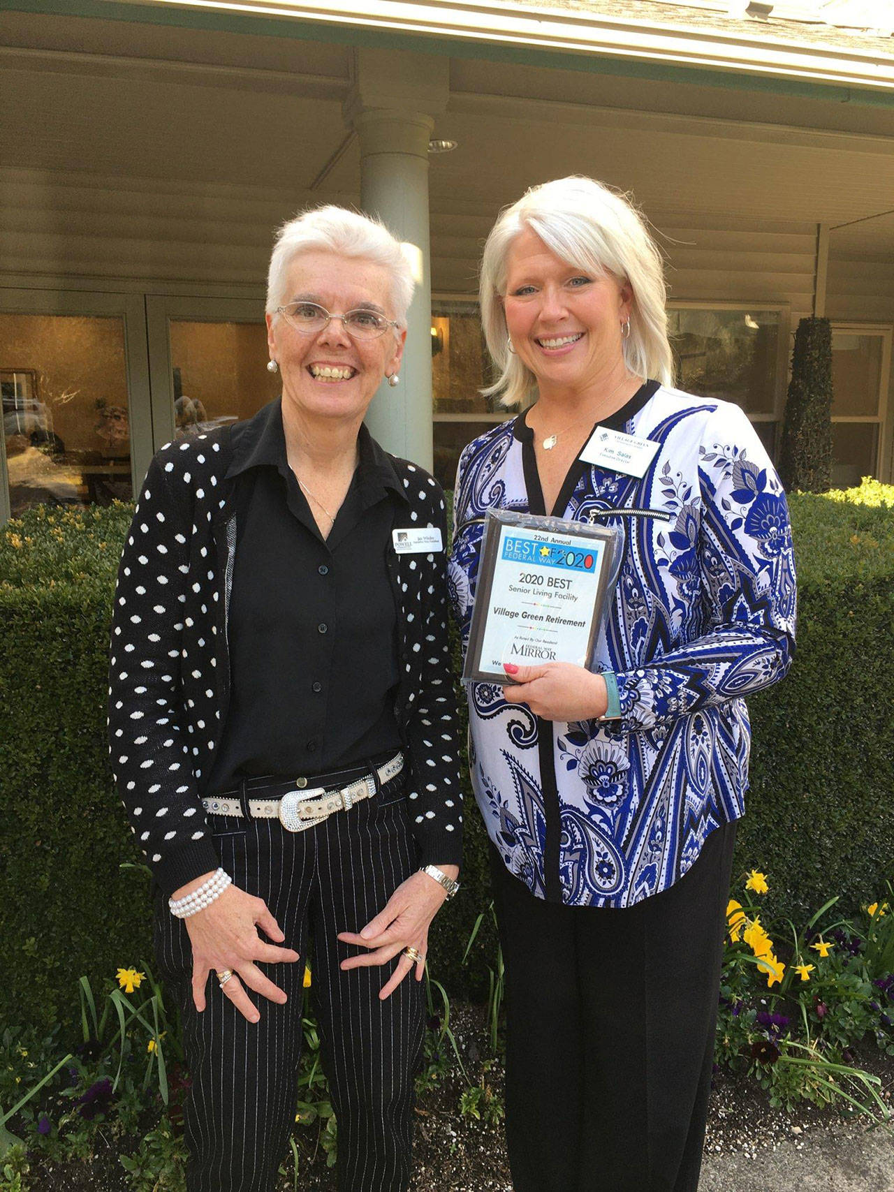 Village Green Retirement place first for Best Senior Living Facility. Cindy Ducich/staff photo