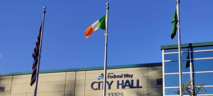 Federal Way flies first flag to celebrate Irish-American heritage