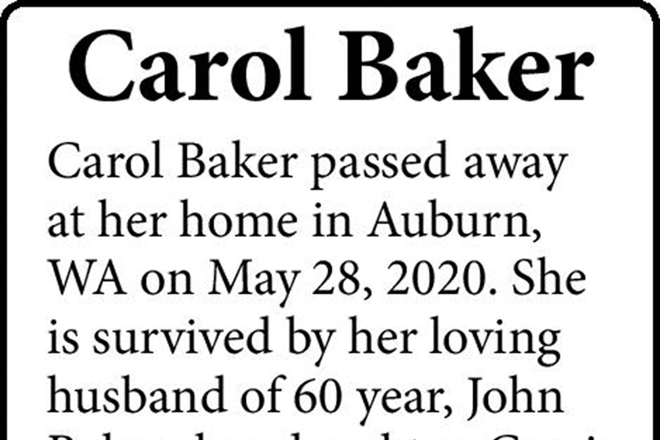 Carol Baker | Obituary