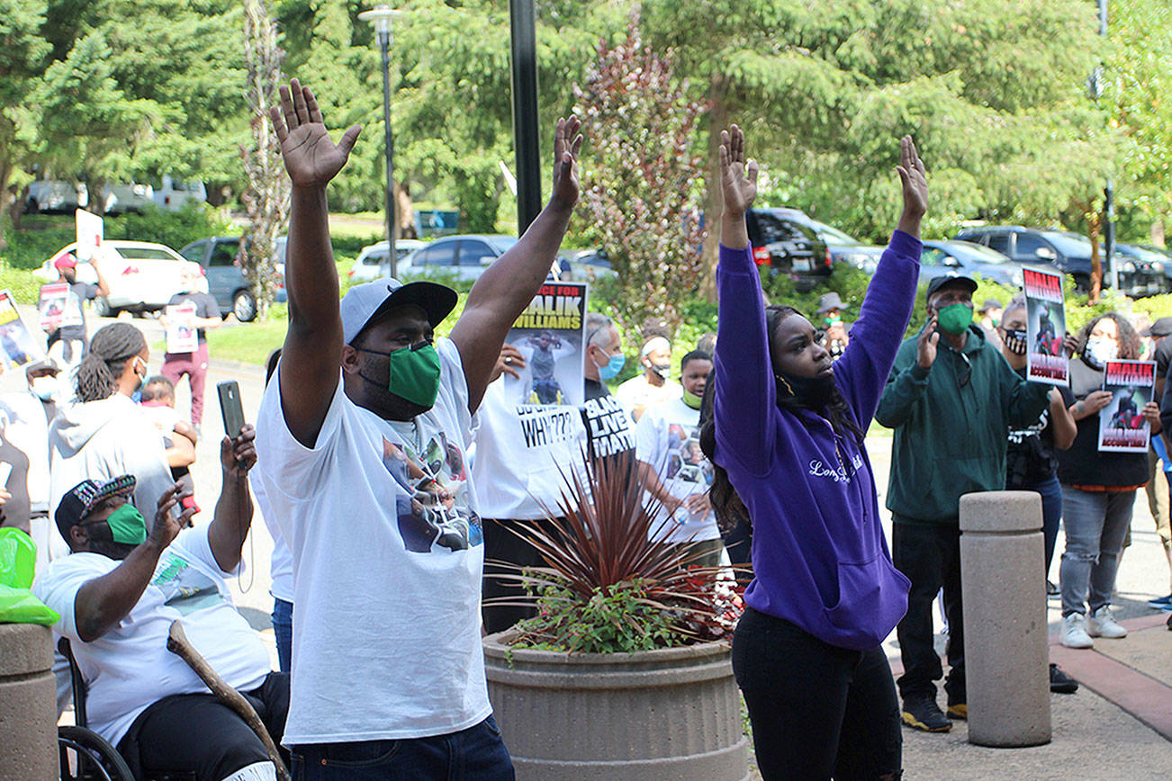 Protest held over fatal police shooting of Malik Williams in Federal Way