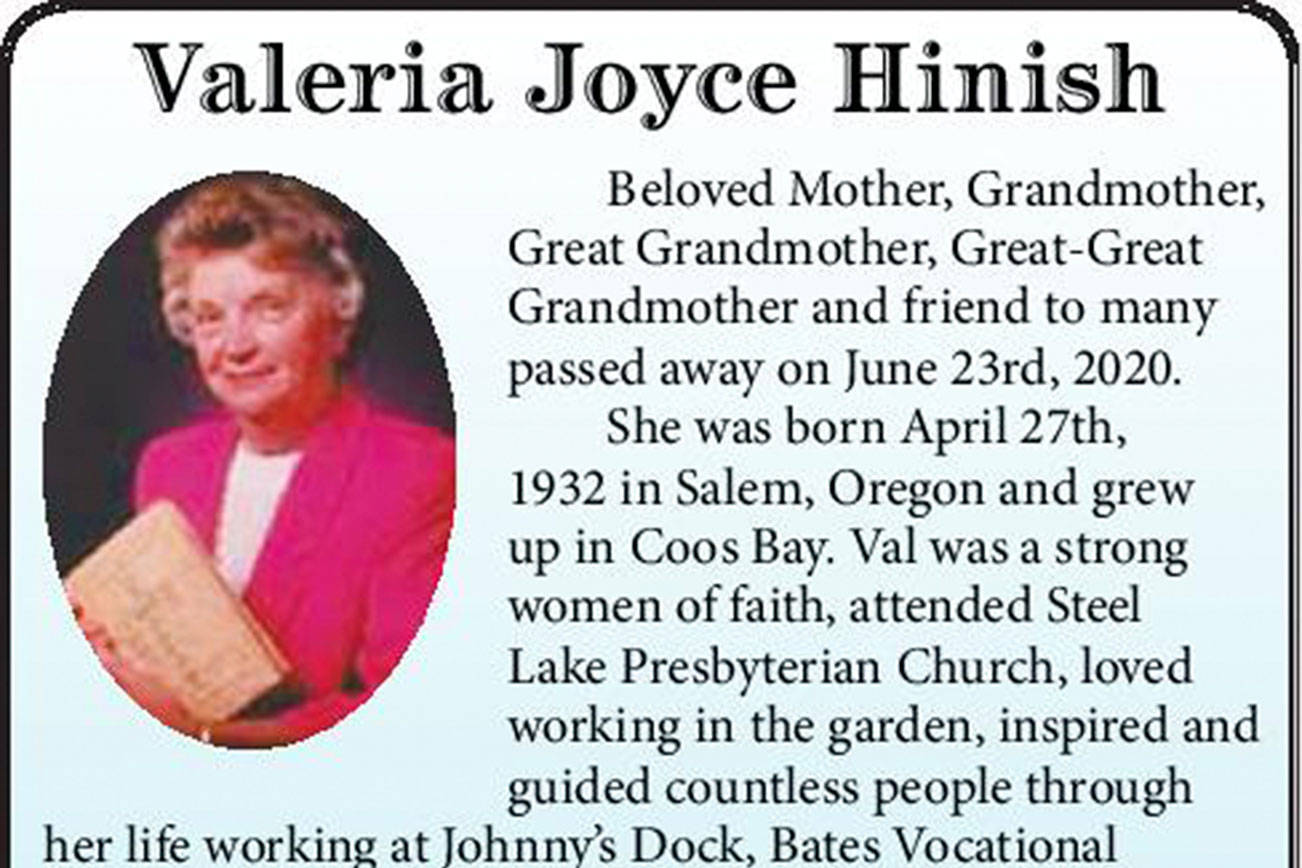 Valeria Joyce Hinish | Obituary