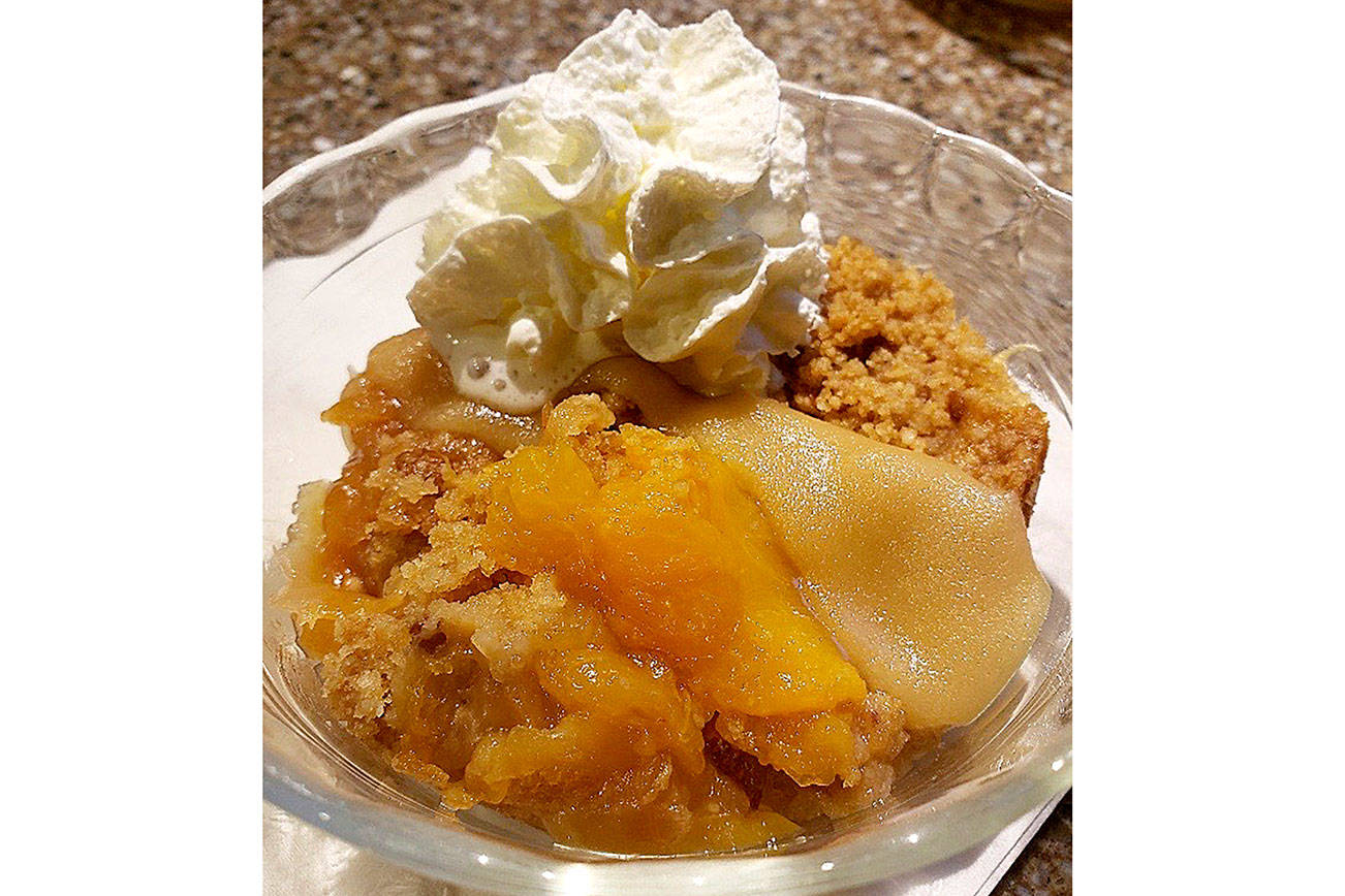 Well-fed from the Federal Way Farmers Market: Bourbon Peach Cobbler