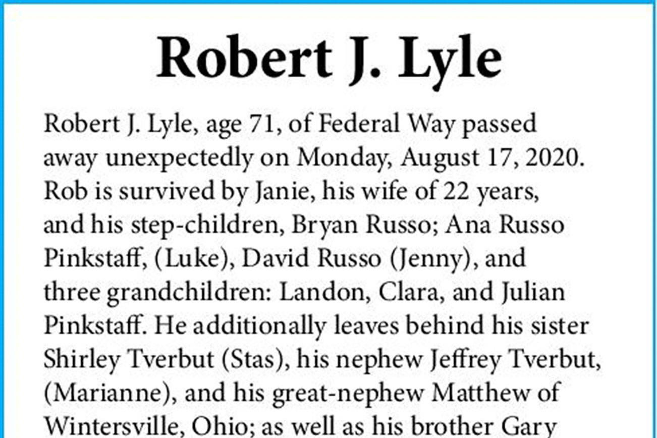 Robert J. Lyle | Obituaries