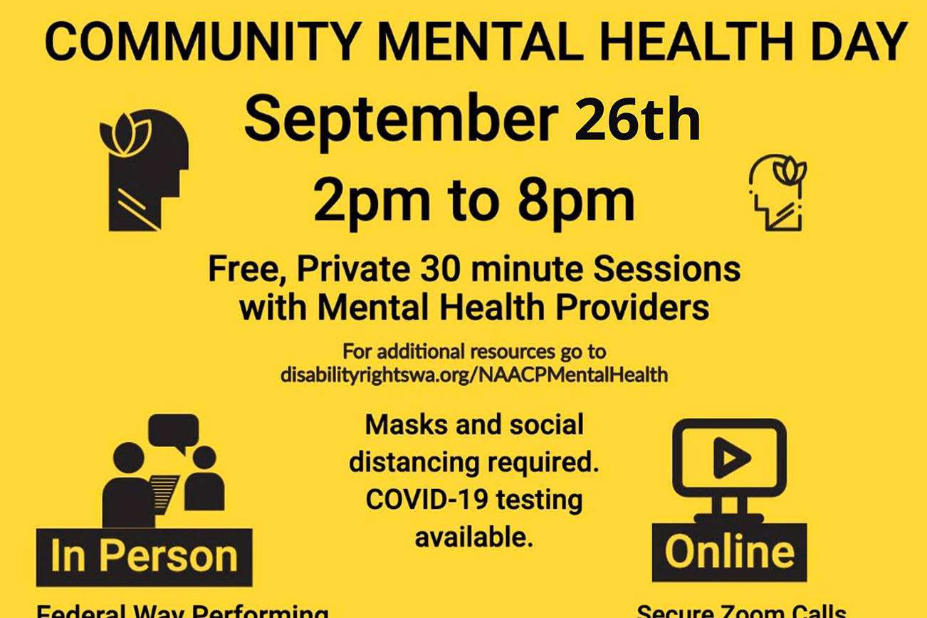 Free community mental health day in Federal Way