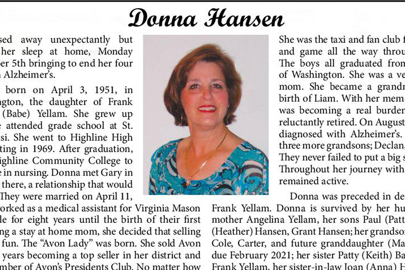 Donna Hansen | Obituary
