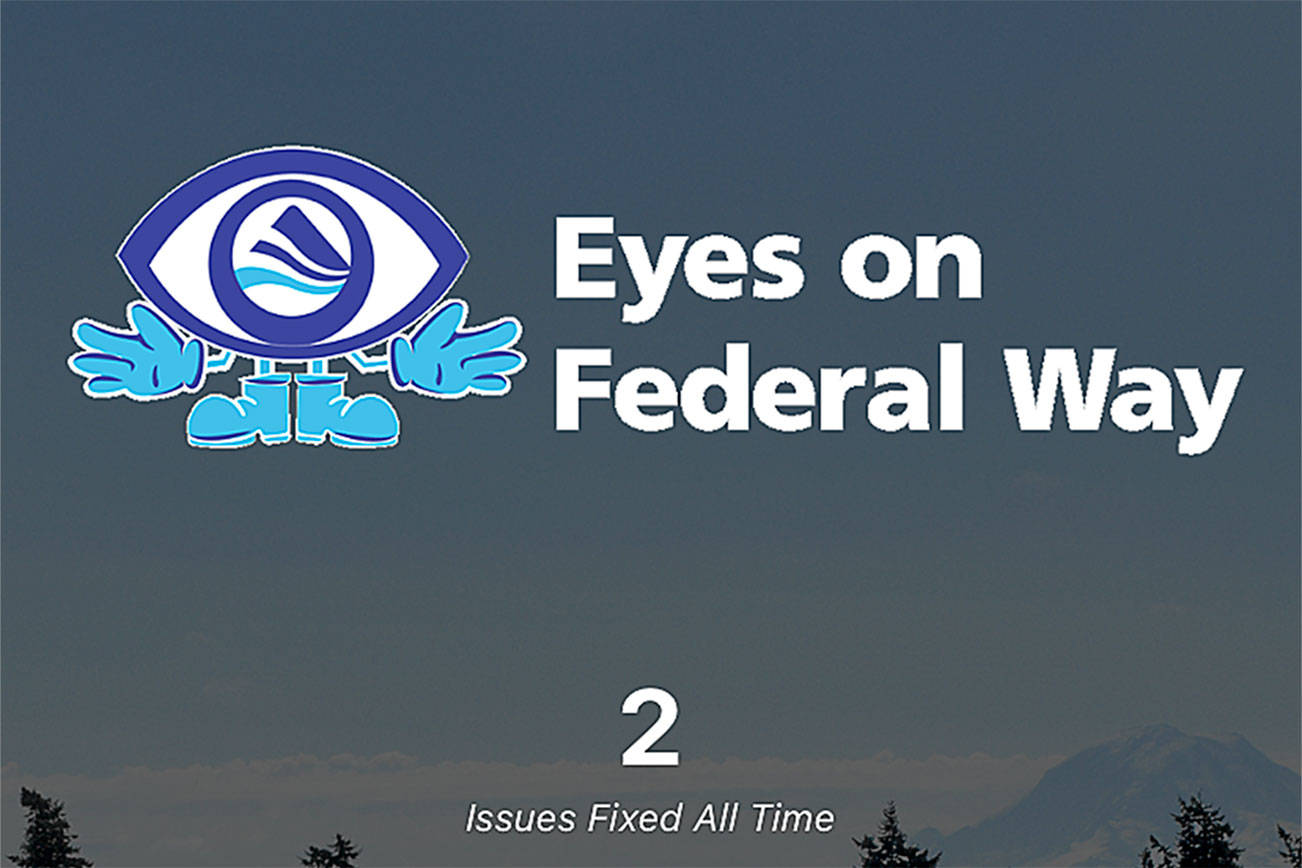 Eyes on Federal Way app home screen.