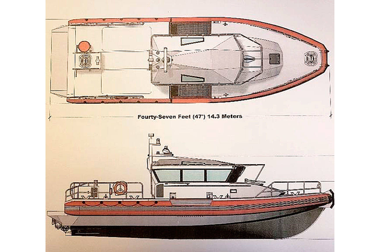 South King Fire and Rescue's new Maritime Emergency Response Vessel will be similar to this model drawing. Courtesy photo
