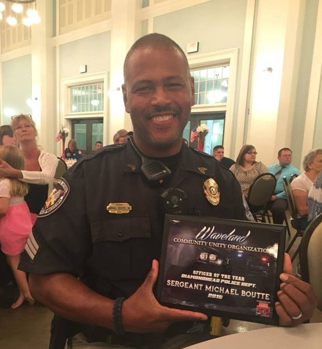 Lt. Michael Boutte pictured in June 2018. Photo courtesy of the Diamondhead Police Department