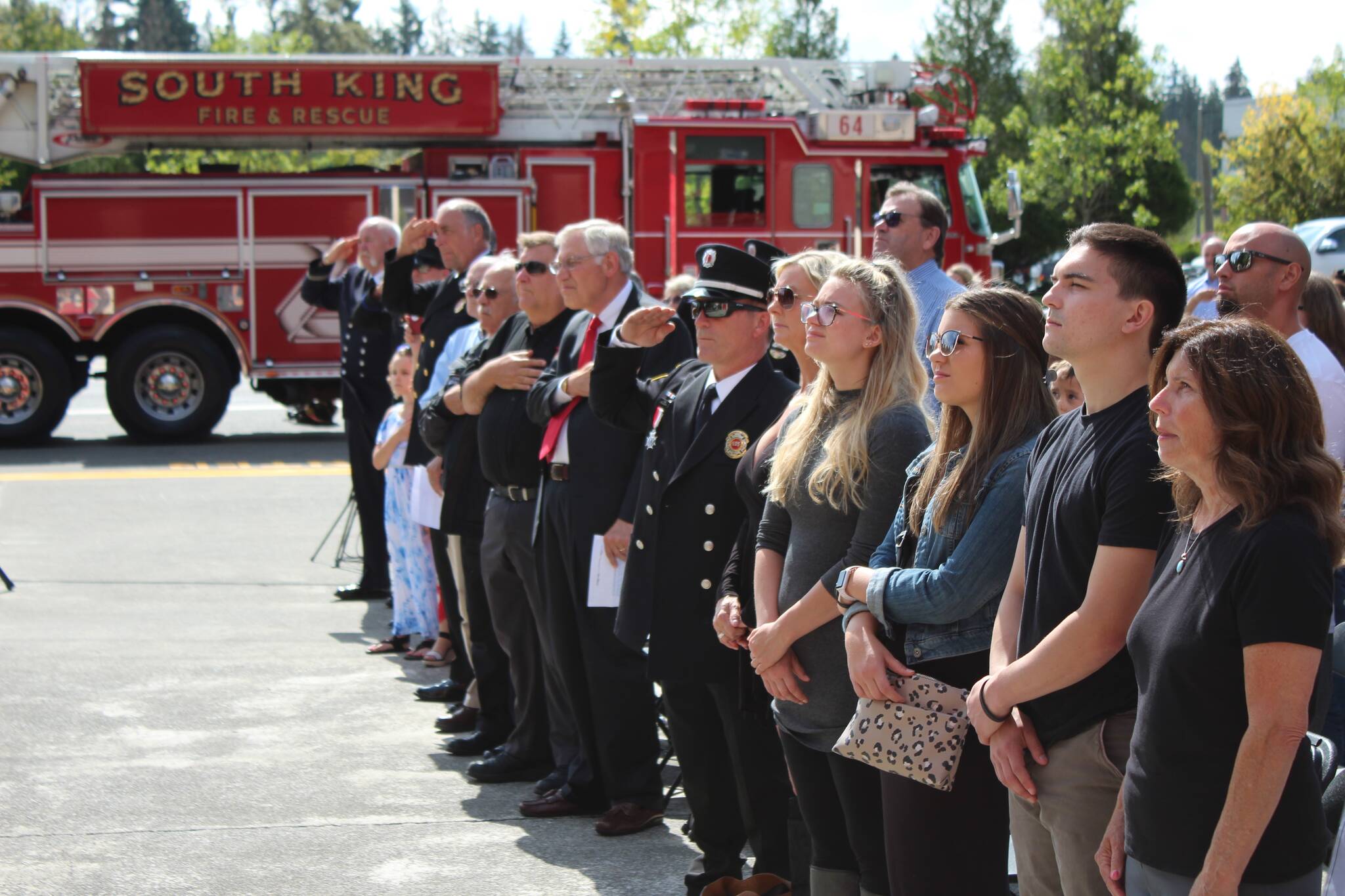 South King Fire 9/11 memorial event in 2019. Olivia Sullivan/the Mirror