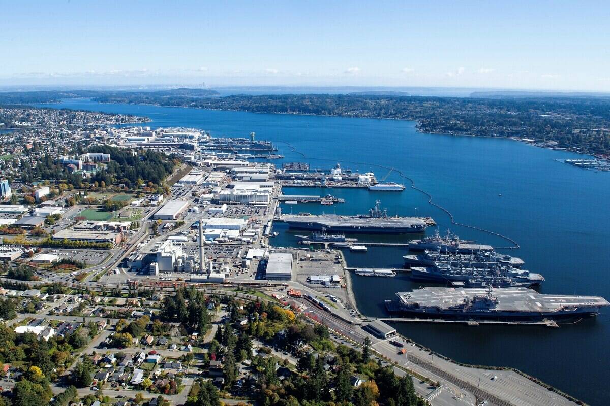 The Puget Sound Naval Shipyard is seen Oct. 13, 2018, at Naval Base Kitsap, Bremerton, Wash. Photo courtesy of Naval Base Kitsap