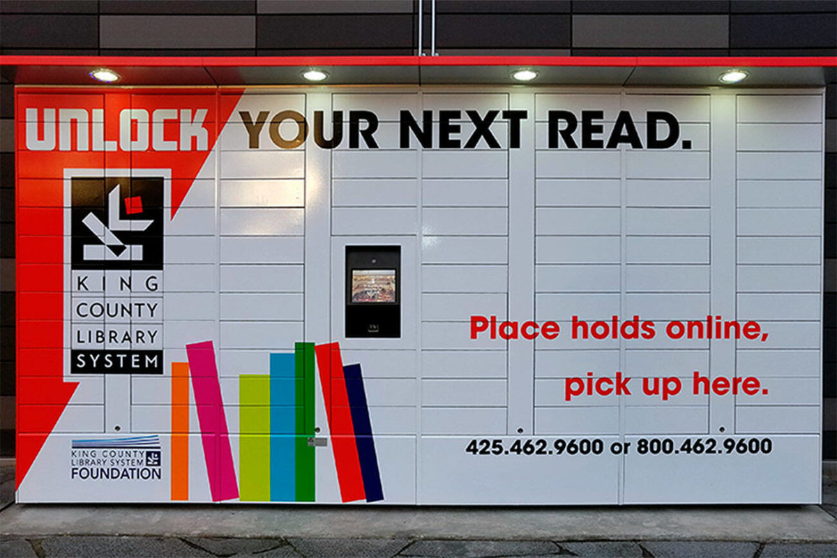 KCLS unveils new exterior library lockers at 4 King County libraries