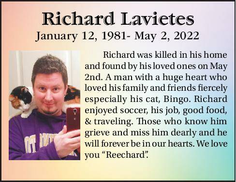 Richard Lavietes | Obituary