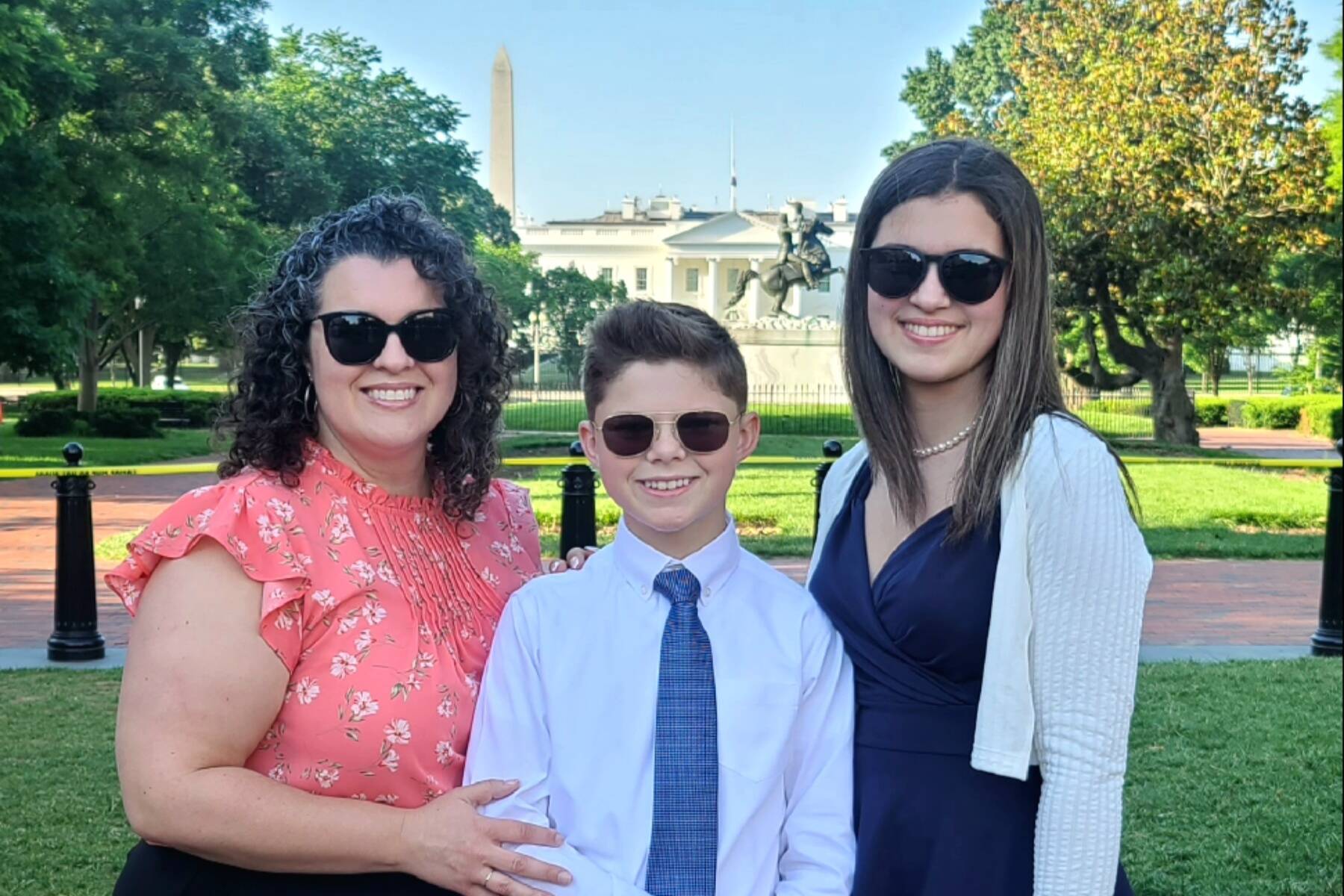 Kimberly, Jordon, and Addison Newlove in Washington, D.C., on Memorial Day 2022. Photo courtesy of Kimberly Newlove.