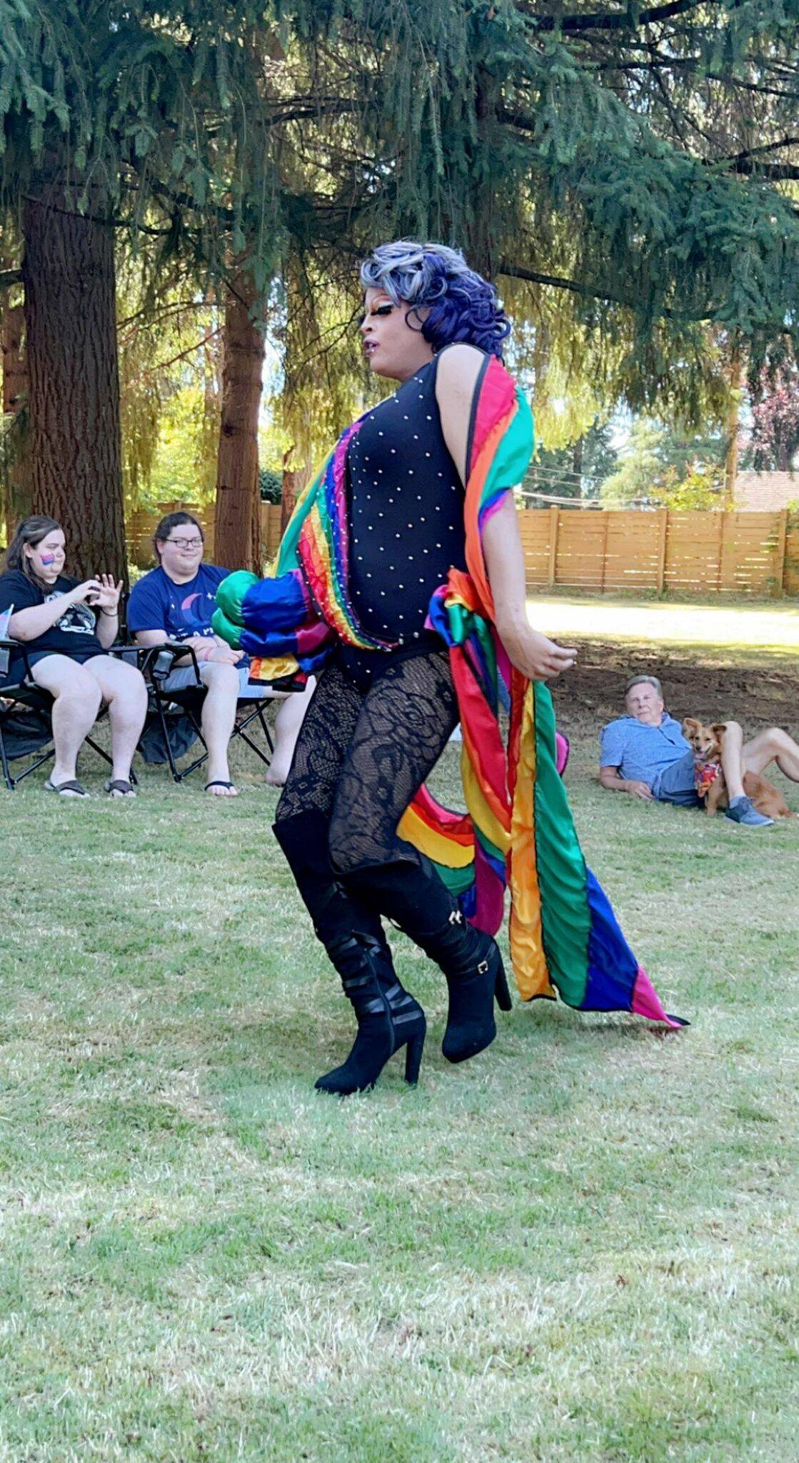 Picture courtesy of Allison Fine
Drag queen at Wayside UCC Pride Picnic August 6.