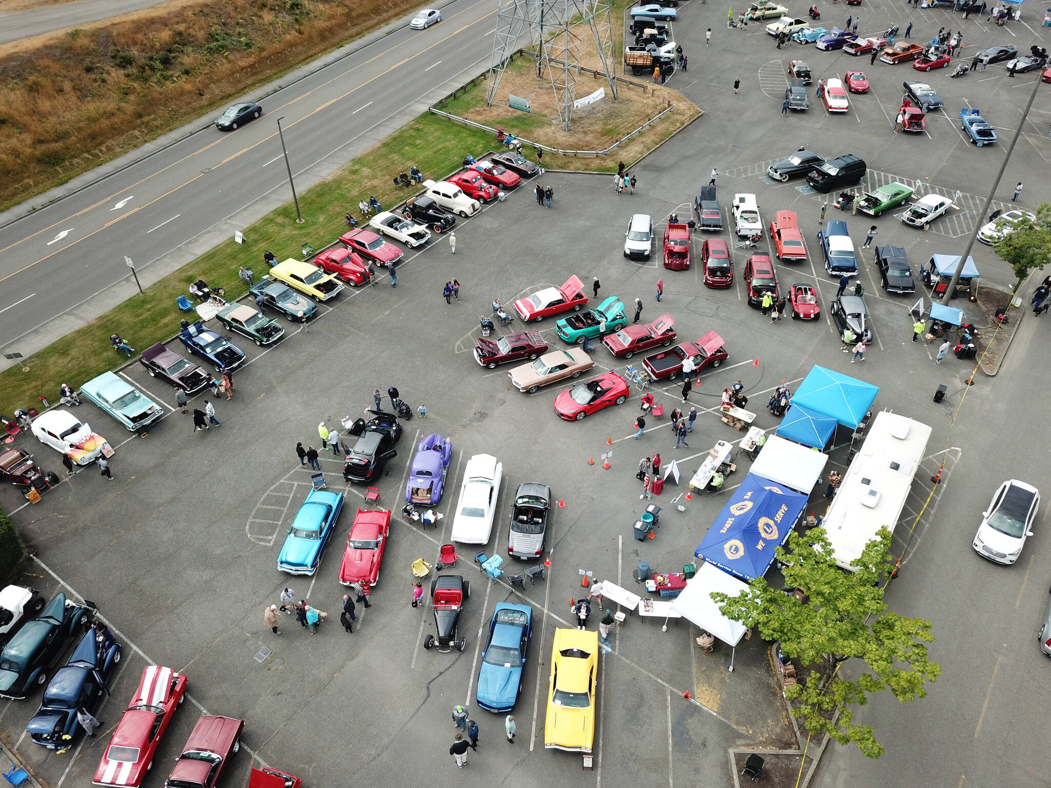 Over 100 vehicles, new and old, gathered for the 17th annual Lions Club car show on Saturday, Aug. 27. Photo courtesy of Bruce Honda