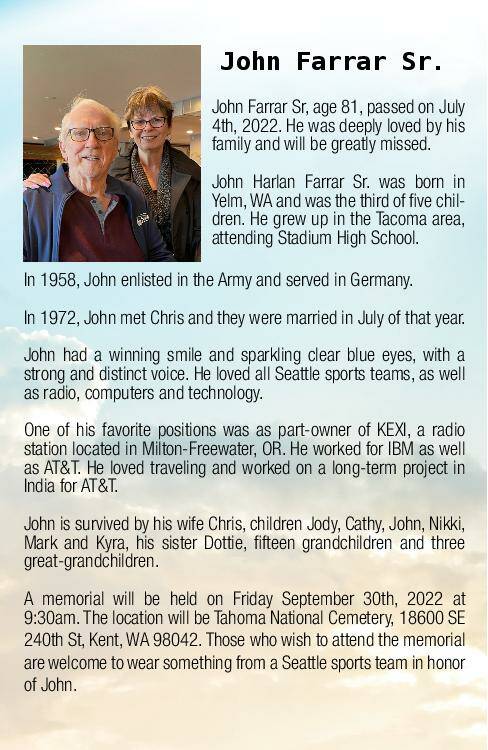 John Farrar Sr. | Obituary