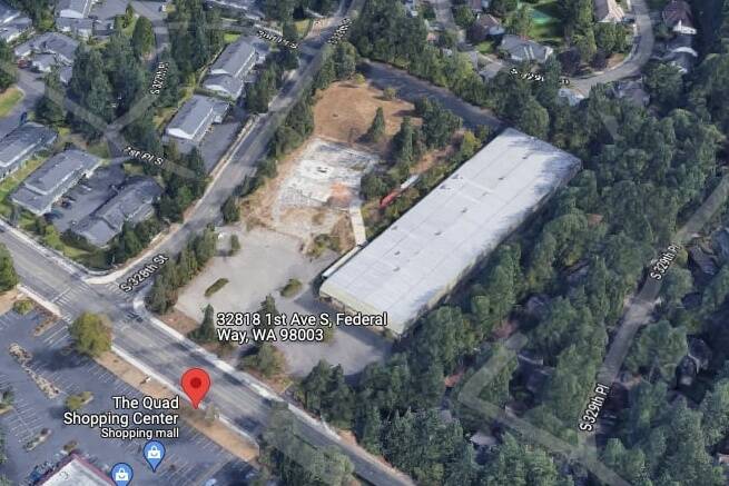 The former Bally Total Fitness property at 32818 1st Ave.  S., Federal Way.  Image courtesy of Google Maps