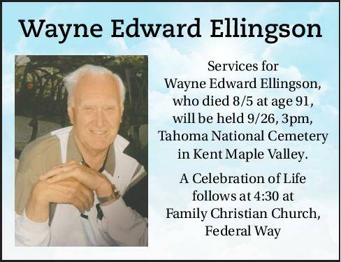 Wayne Edward Ellingson | Obituary