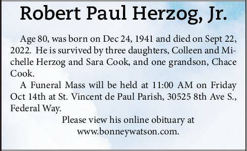 Robert Paul Herzog, Jr. | Obituary