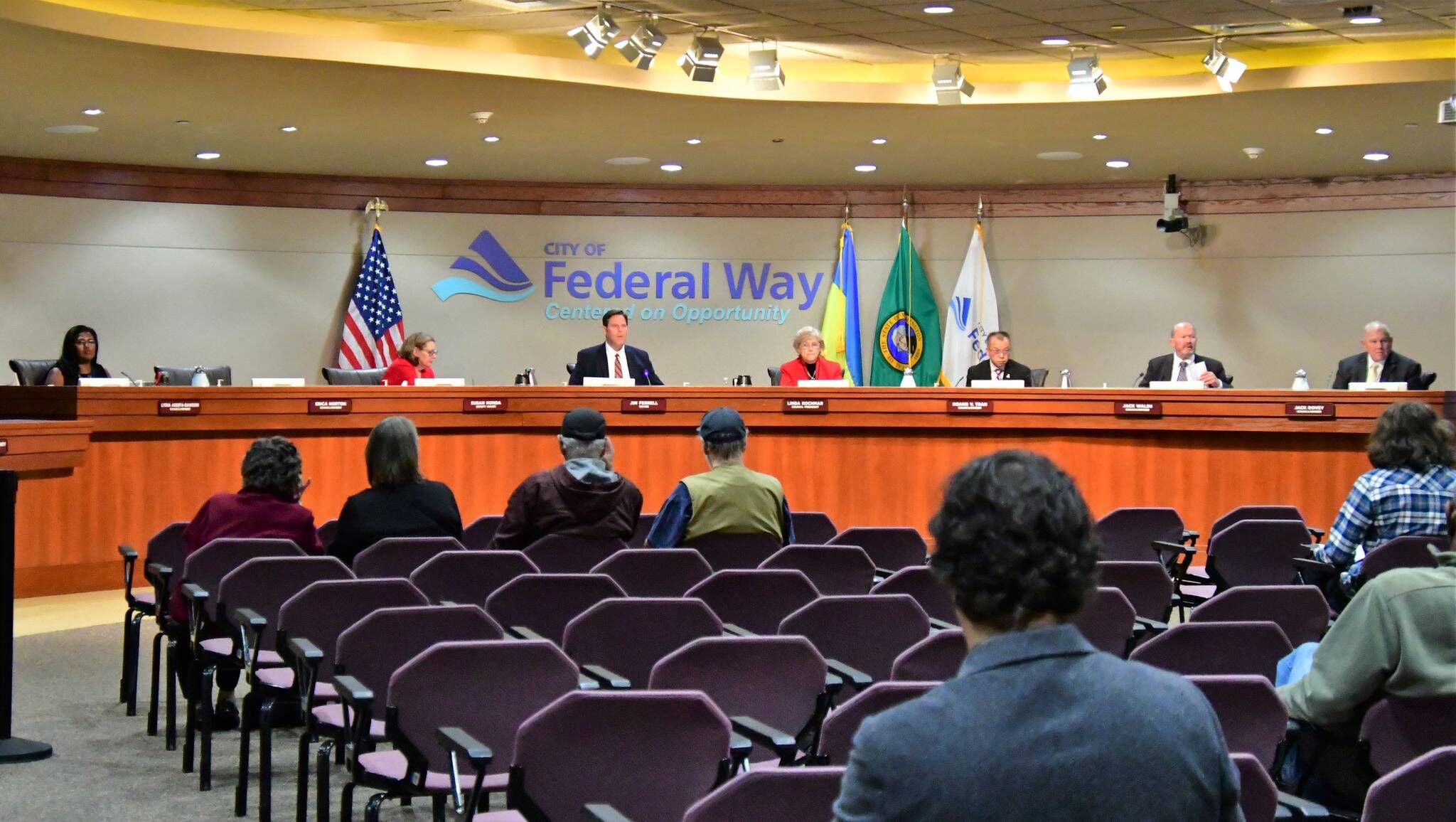 Federal Way City Council on Oct. 18. Photo courtesy of Bruce Honda