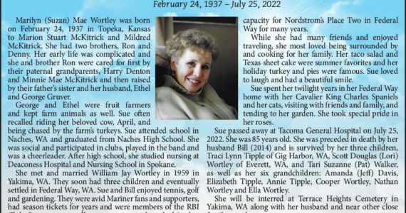 Suzan Mae Wortley | Obituary
