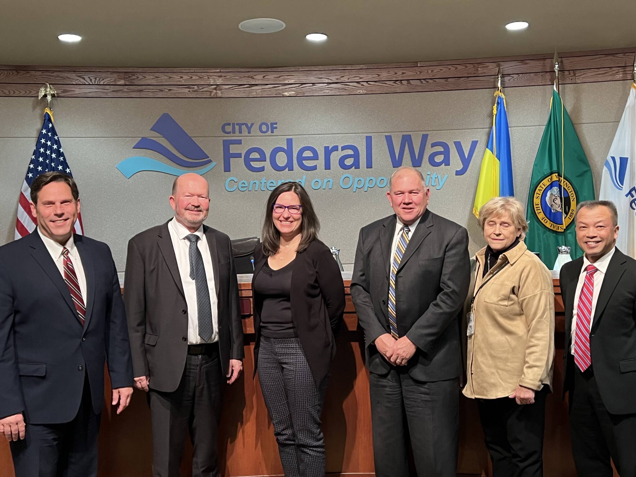 Tanja Carter, center, was appointed to the role on Nov. 15. Photo courtesy of the City of Federal Way