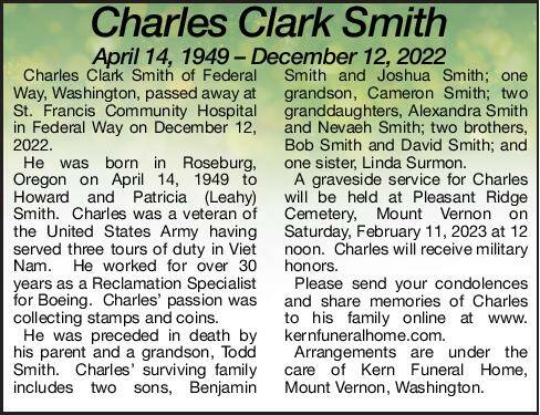 Charles Clark Smith | Obituary