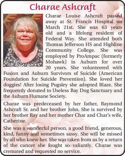 Charae Ashcraft | Obituary