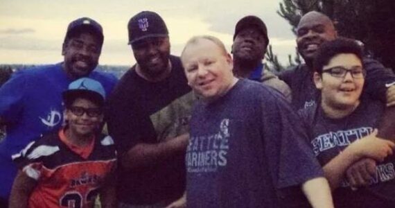 Vance Dawson, center in the Seattle Mariners shirt, passed away on April 1. Photo courtesy of GoFundMe