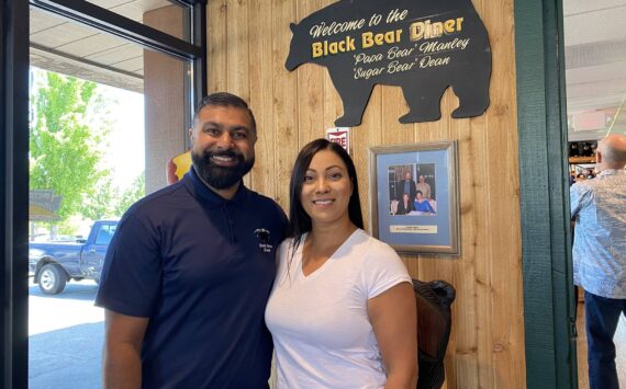 Owners Danny and Darshana Banwait pictured at the Black Bear Diner soft opening on June 3. Olivia Sullivan / the Mirror